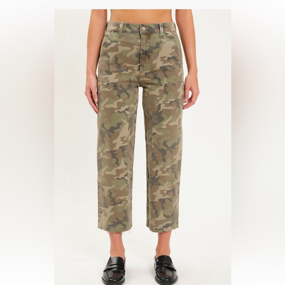 Daze Sundaze High Waist Crop Straight Utility Pants sz 27